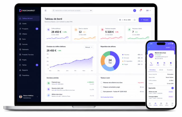 CRM et espace client sur mesure