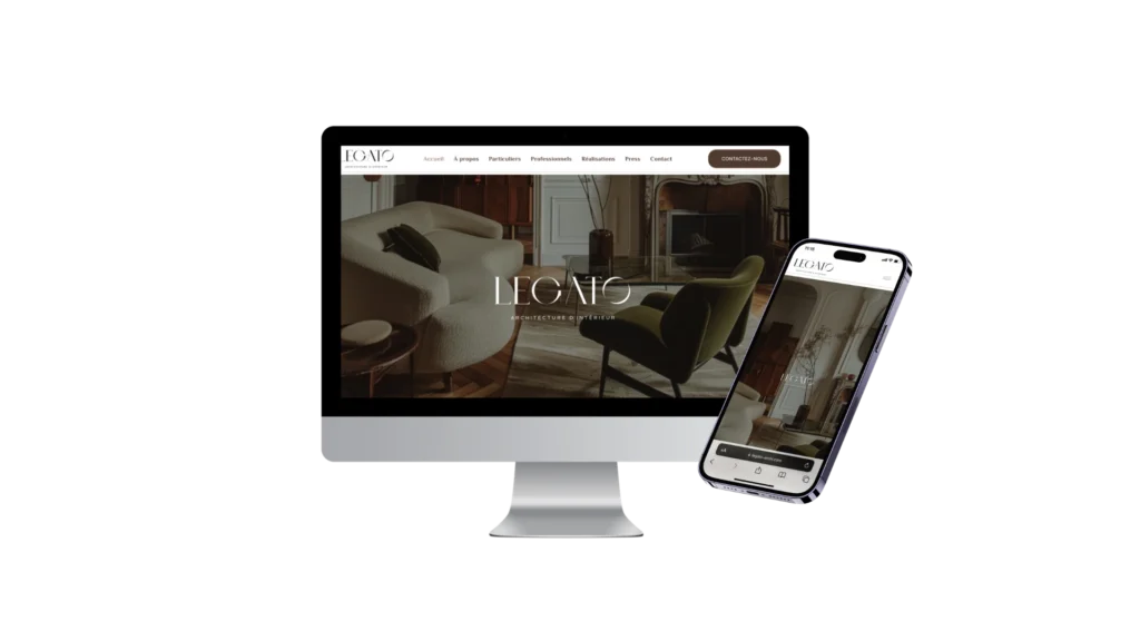 Site de Legato, architecture et intérieur